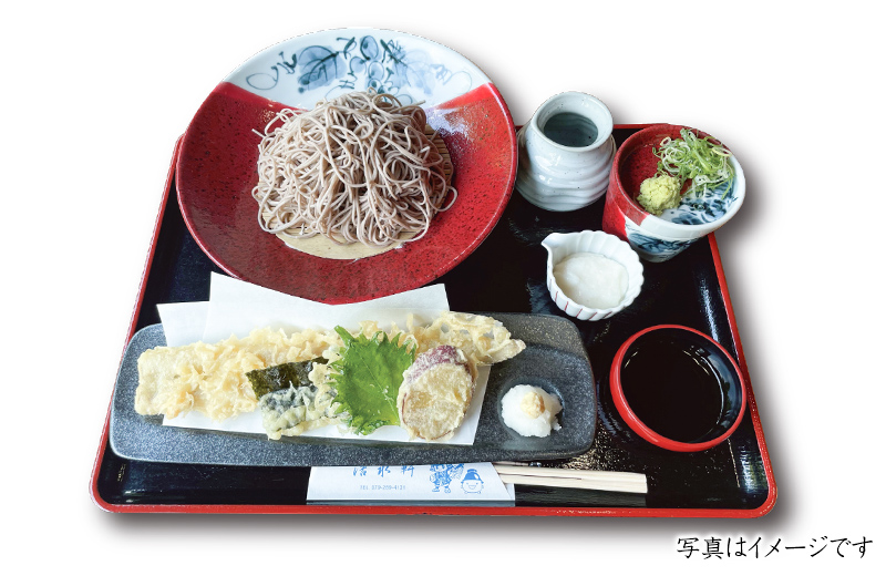 “Yume-Soba”buckwheat noodles(cold) with coger eel “Tempura”